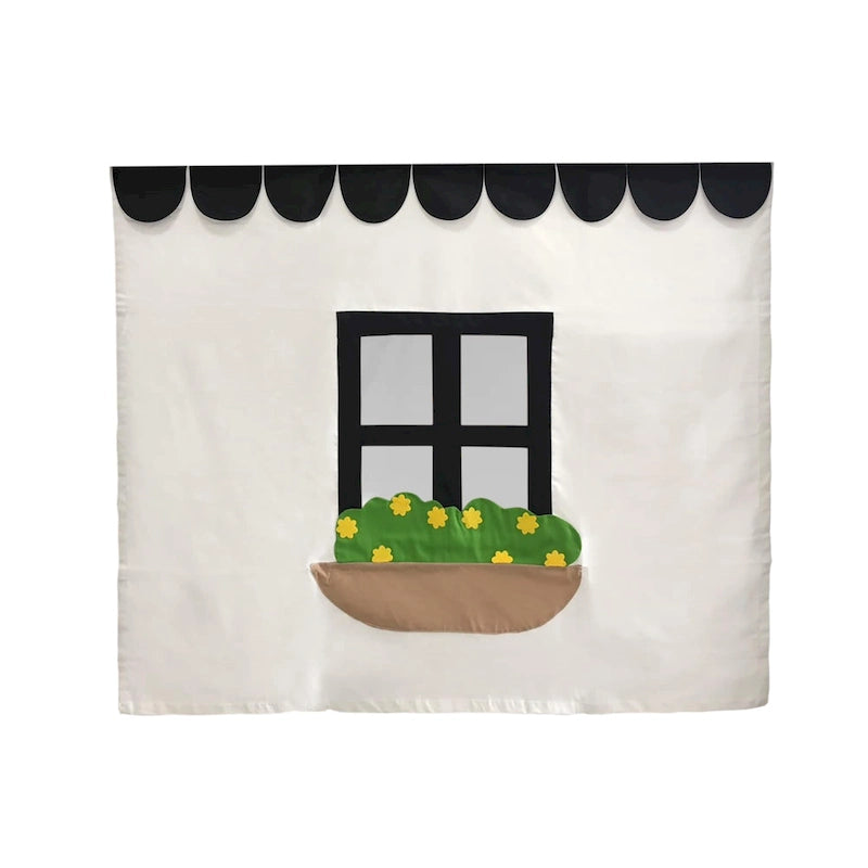 Rideau de lit en coton, jupe de lit rustique pour chambres d'enfants et d'adolescents