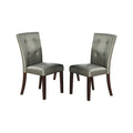 Chaise de salle à manger en cuir, lot de 2