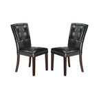Chaise de salle à manger en cuir, lot de 2