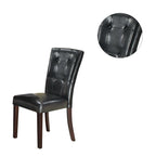 Chaise de salle à manger en cuir, lot de 2