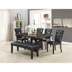 Chaise de salle à manger en cuir, lot de 2