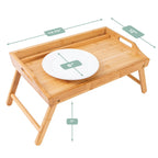 Plateau de lit moyen avec support pour tablette et téléphone, bureau d'ordinateur portable réglable pour canapé