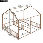Lits plateforme Metal House Deux lits partagés Deux lits partagés