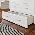 Lit escamotable Twin XL avec matelas inclus, armoire murale blanche gain de place