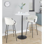 Table d'appoint à hauteur réglable, table basse et table d'appoint 2-en-1 pour salon