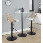 Table d'appoint à hauteur réglable, table basse et table d'appoint 2-en-1 pour salon