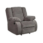Fauteuil inclinable à bascule contemporain gris, fauteuil inclinable à bascule rembourré pour salon