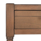 Table d'appoint à 1 tiroir avec pieds tournés et détails sculptés, 48 cm L x 40 cm P x 66 cm H