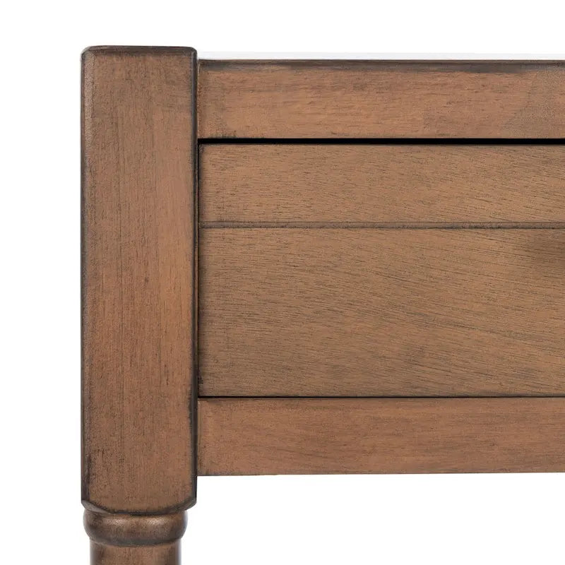 Table d'appoint à 1 tiroir avec pieds tournés et détails sculptés, 48 cm L x 40 cm P x 66 cm H