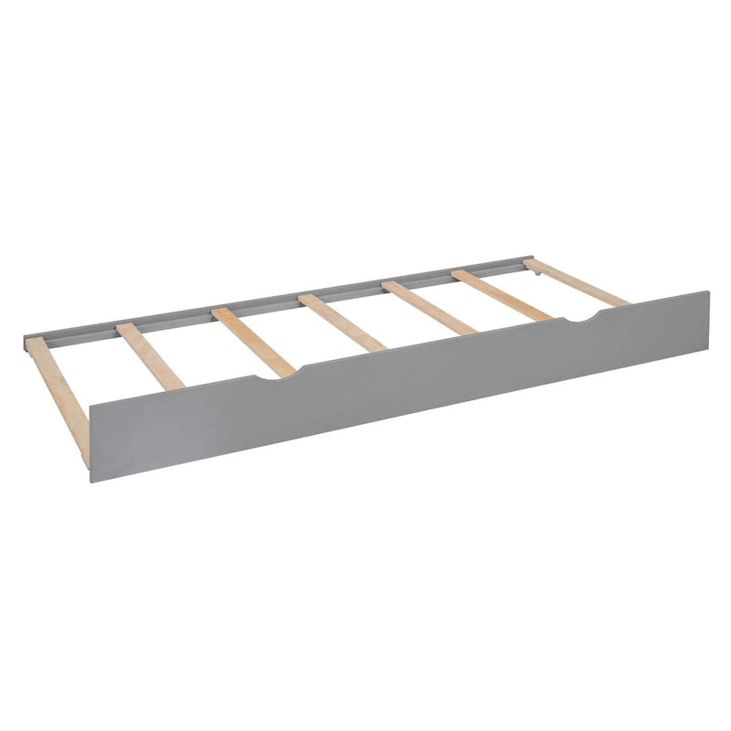 Cadre de lit en bois Queen Size avec armoire intégrée tout-en-un et tête de lit de rangement