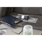 Canapé inclinable électrique avec port USB, revêtement en similicuir, pour salon
