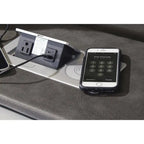 Canapé inclinable électrique avec port USB, revêtement en similicuir, pour salon
