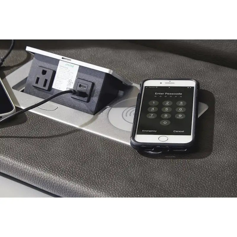 Canapé inclinable électrique avec port USB, revêtement en similicuir, pour salon