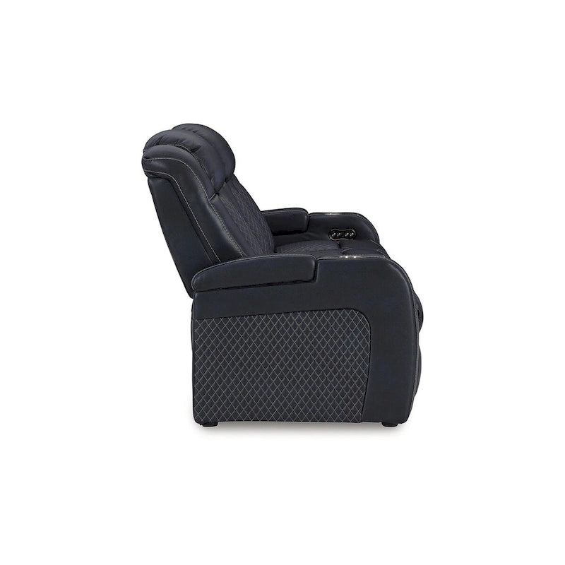 Canapé inclinable électrique avec port USB, revêtement en similicuir, pour salon