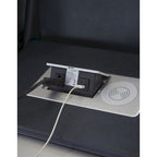 Canapé inclinable électrique avec port USB, revêtement en similicuir, pour salon