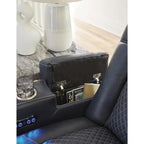 Canapé inclinable électrique avec port USB, revêtement en similicuir, pour salon