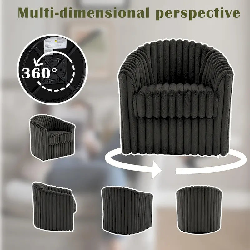 Fauteuil simple pivotant (lot de 2)