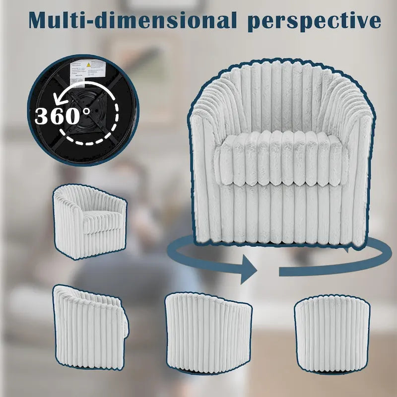 Fauteuil simple pivotant (lot de 2)