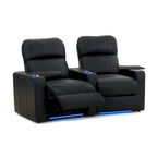 Ensemble de sièges inclinables en cuir pour cinéma maison avec porte-gobelets et ports USB