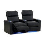 Ensemble de sièges inclinables en cuir pour cinéma maison avec porte-gobelets et ports USB