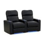 Ensemble de sièges inclinables en cuir pour cinéma maison avec porte-gobelets et ports USB