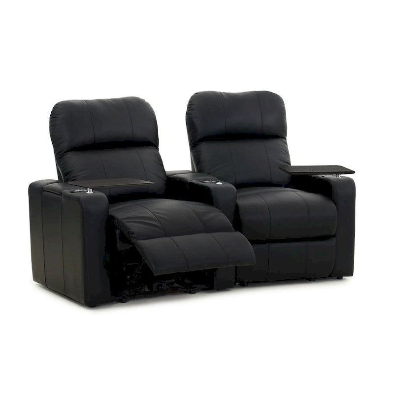 Ensemble de sièges inclinables en cuir pour cinéma maison avec porte-gobelets et ports USB