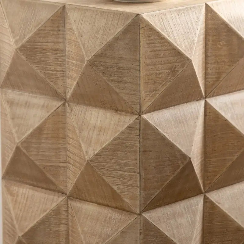 23,62 cm de hauteur Table basse rétro à motif gaufré en 3D Meubles rétro
