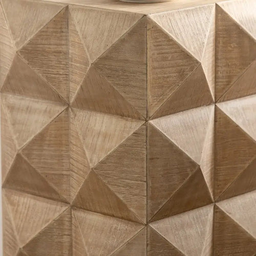 23,62 cm de hauteur Table basse rétro à motif gaufré en 3D Meubles rétro