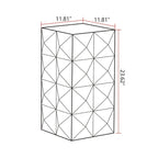 23,62 cm de hauteur Table basse rétro à motif gaufré en 3D Meubles rétro