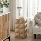 23,62 cm de hauteur Table basse rétro à motif gaufré en 3D Meubles rétro