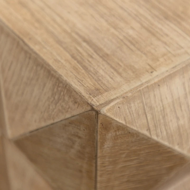 23,62 cm de hauteur Table basse rétro à motif gaufré en 3D Meubles rétro