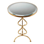 Table trèfle en or antique - 17,75x17,75x24