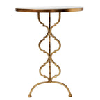 Table trèfle en or antique - 17,75x17,75x24