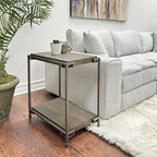 Ensemble de 3 tables basses et 2 tables d'appoint