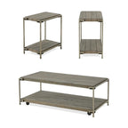 Ensemble de 3 tables basses et 2 tables d'appoint
