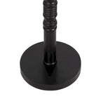 Table d'appoint sur pied avec plateau rond et base tournée, table d'appoint de style rustique