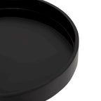 Table d'appoint sur pied avec plateau rond et base tournée, table d'appoint de style rustique