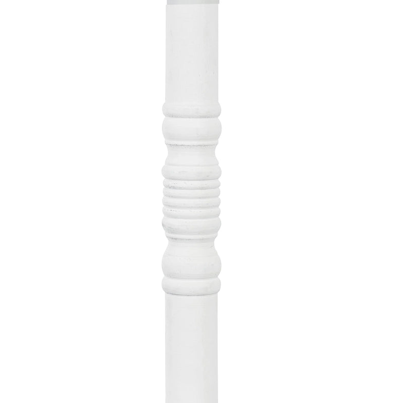 Table d'appoint sur pied avec plateau rond et base tournée, table d'appoint de style rustique
