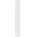 Table d'appoint sur pied avec plateau rond et base tournée, table d'appoint de style rustique