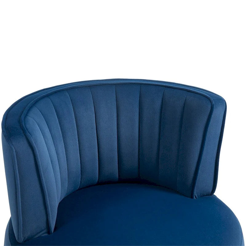 Fauteuils d'appoint pivotants à 360 degrés avec accoudoirs larges et rembourrés