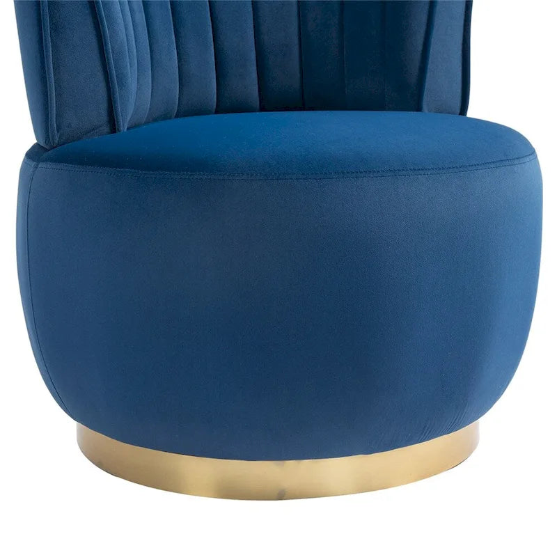 Fauteuils d'appoint pivotants à 360 degrés avec accoudoirs larges et rembourrés