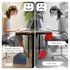 Repose-pieds ergonomique sous le bureau avec 3 hauteurs réglables, en tissu Oxford et mousse