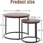 Table basse gigogne rustique