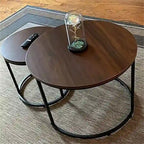 Table basse gigogne rustique