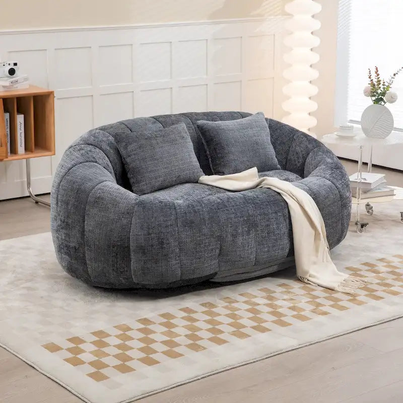 Canapé pouf, canapé paresseux, fauteuil inclinable confortable et durable, fauteuil pouf à dossier haut pour adultes et enfants, intérieur et extérieur