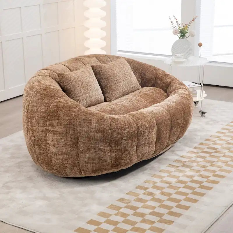 Canapé pouf, canapé paresseux, fauteuil inclinable confortable et durable, fauteuil pouf à dossier haut pour adultes et enfants, intérieur et extérieur