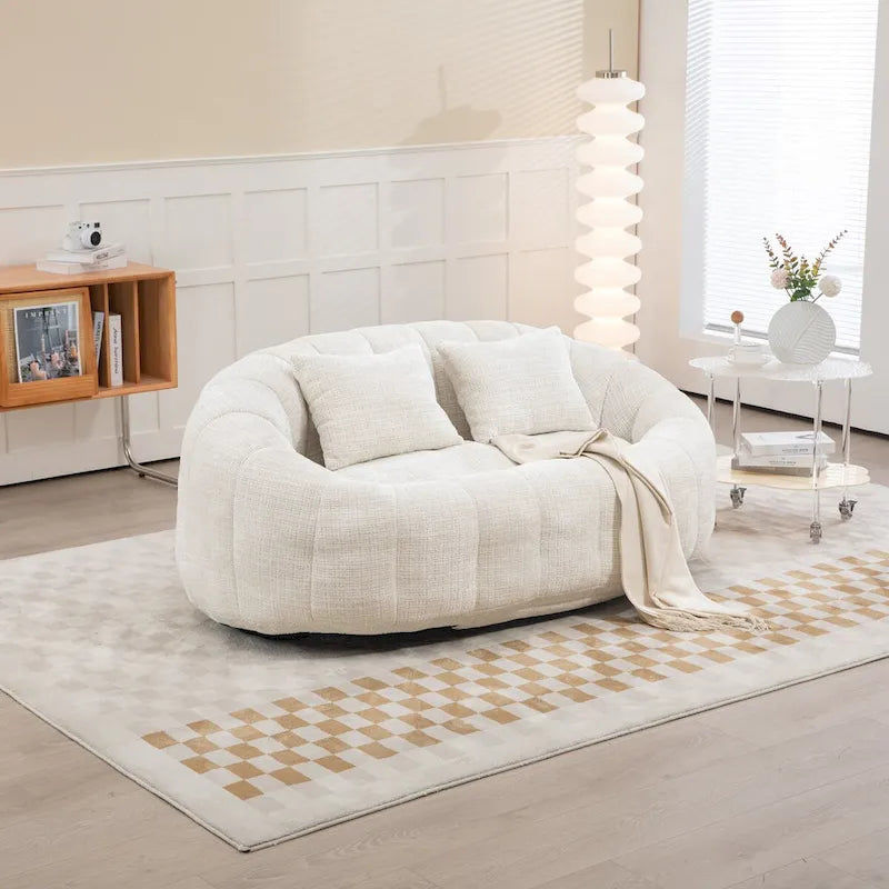 Canapé pouf, canapé paresseux, fauteuil inclinable confortable et durable, fauteuil pouf à dossier haut pour adultes et enfants, intérieur et extérieur