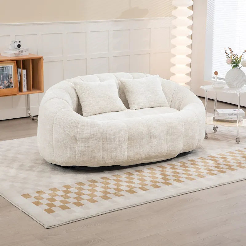 Canapé pouf, canapé paresseux, fauteuil inclinable confortable et durable, fauteuil pouf à dossier haut pour adultes et enfants, intérieur et extérieur