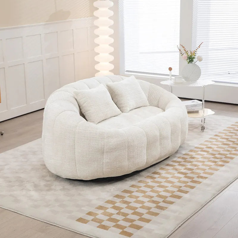Canapé pouf, canapé paresseux, fauteuil inclinable confortable et durable, fauteuil pouf à dossier haut pour adultes et enfants, intérieur et extérieur
