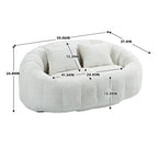 Canapé pouf, canapé paresseux, fauteuil inclinable confortable et durable, fauteuil pouf à dossier haut pour adultes et enfants, intérieur et extérieur